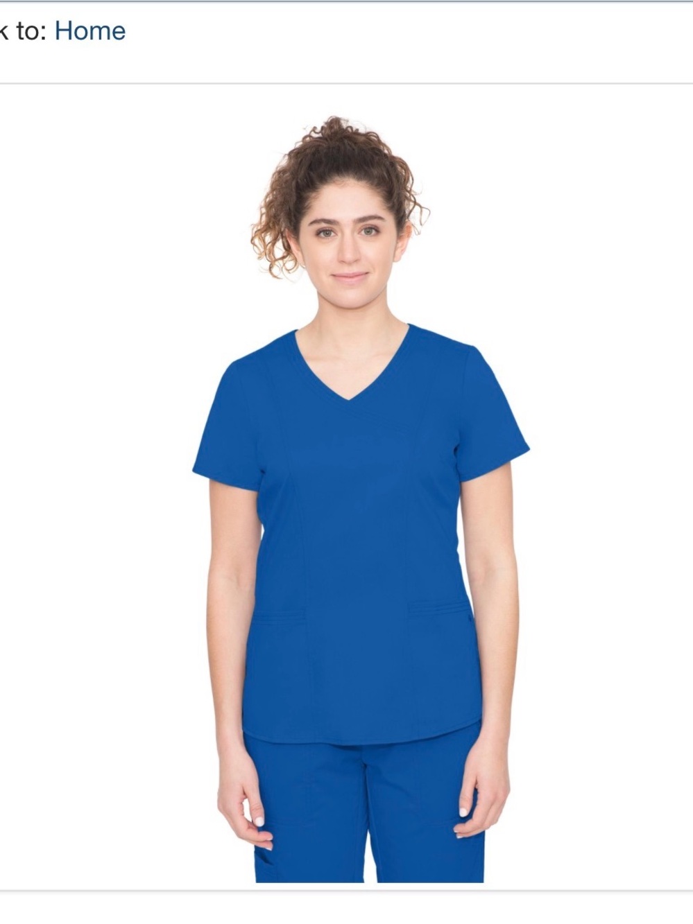 Women’s V-Neck Scrub Top - Blue